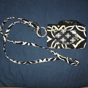 Iconic zip ID case with matching lanyard